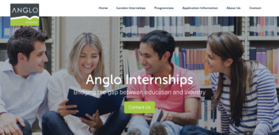 View of Anglo's public website
